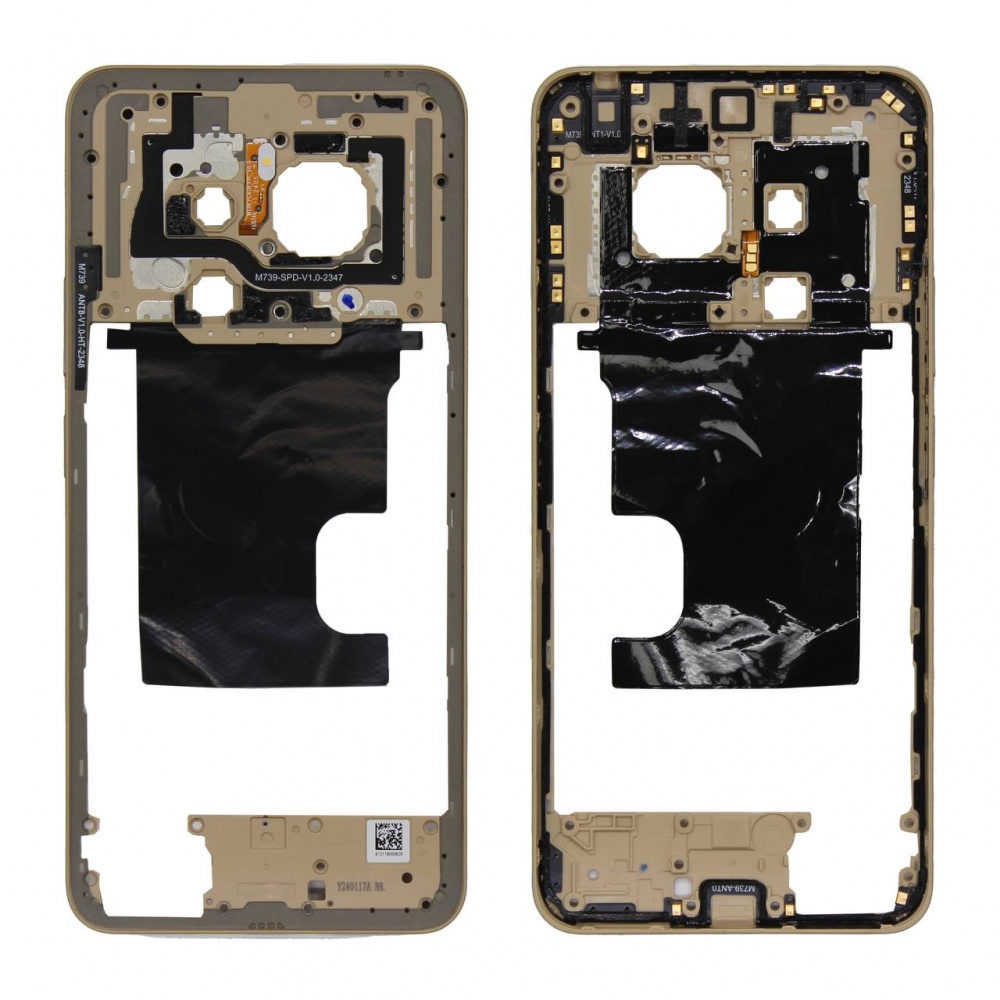 Рамка средней части с антеннами для Realme 12 Plus (Золотой) - OR100%