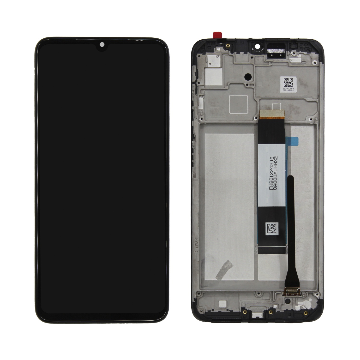 Дисплей в сборе с тачскрином для Xiaomi Poco M3/ Redmi 9T (Черный) - в рамке OR