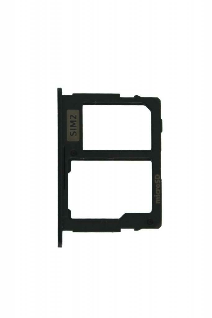 Контейнер SIM+MicroSD для Samsung J530/J730 (Черный)
