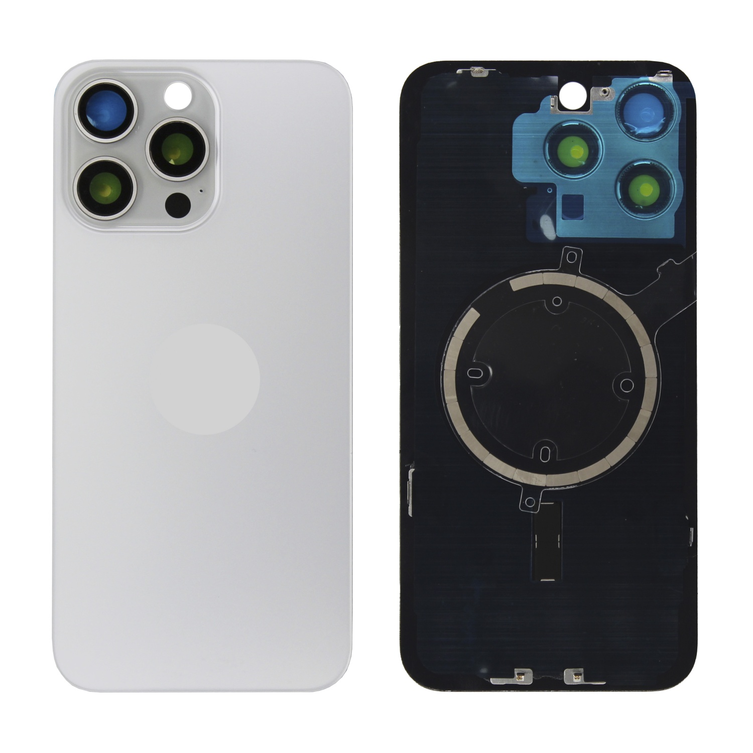 Задняя крышка для iPhone 15 Pro Max (Белый) - Премиум в сборе