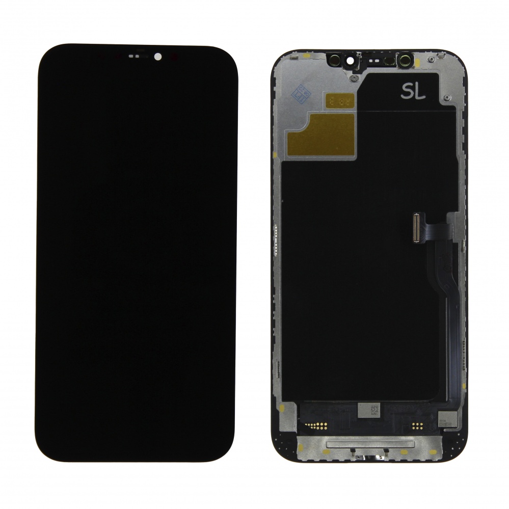 Дисплей в сборе с тачскрином для iPhone 12 Pro Max (Черный) - OLED (DD)