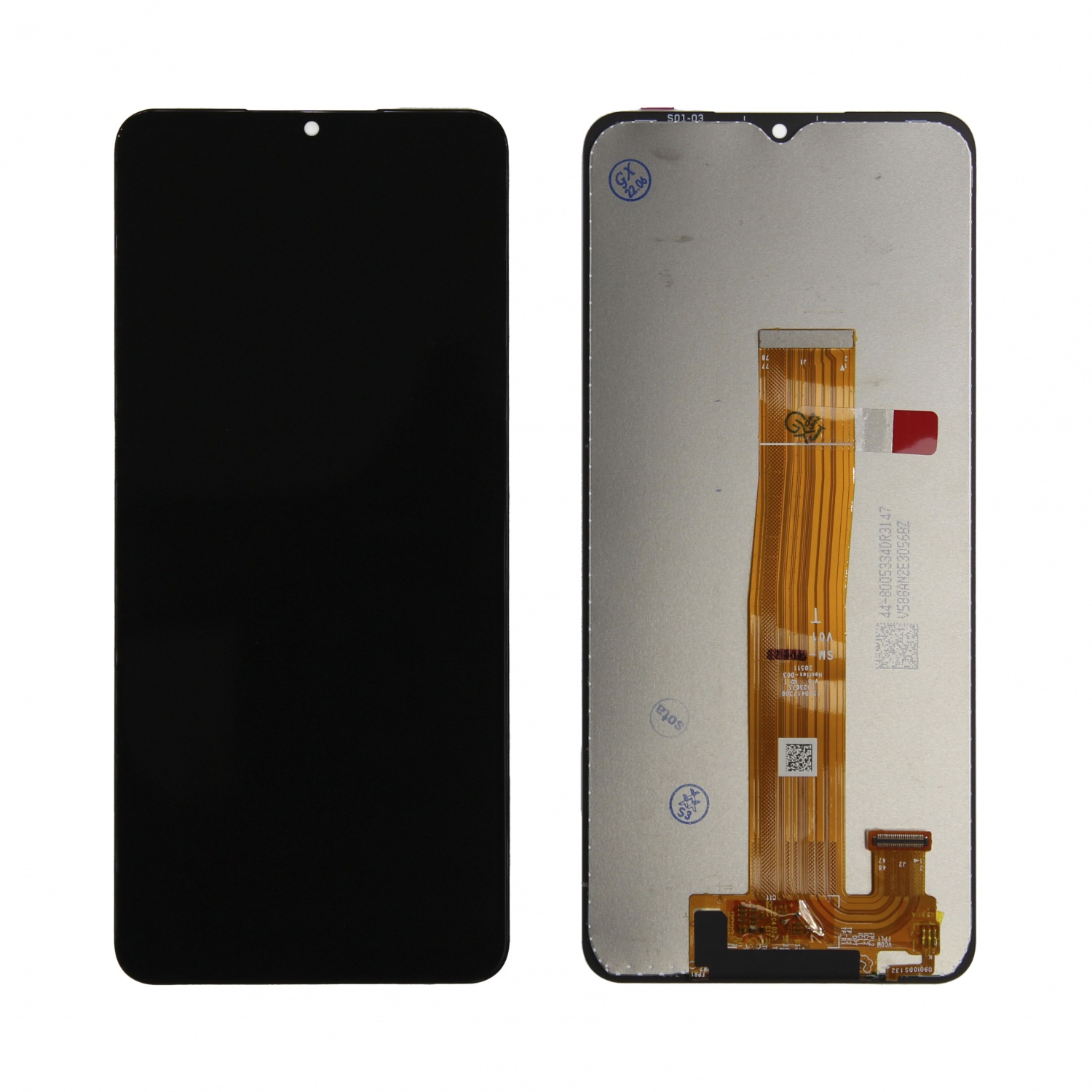 Дисплей в сборе с тачскрином для Samsung M127F (M12) (Черный) - Премиум