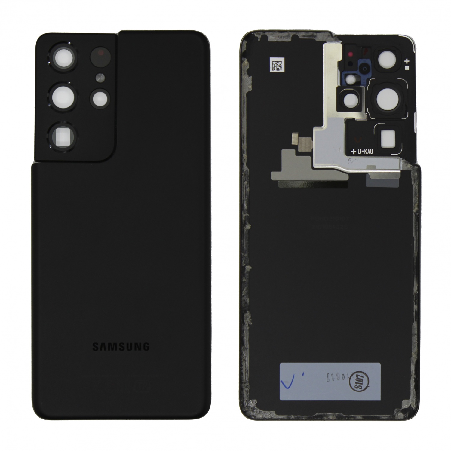 Задняя крышка для Samsung G998B (S21 Ultra) (Черный) - снятый OR100% 