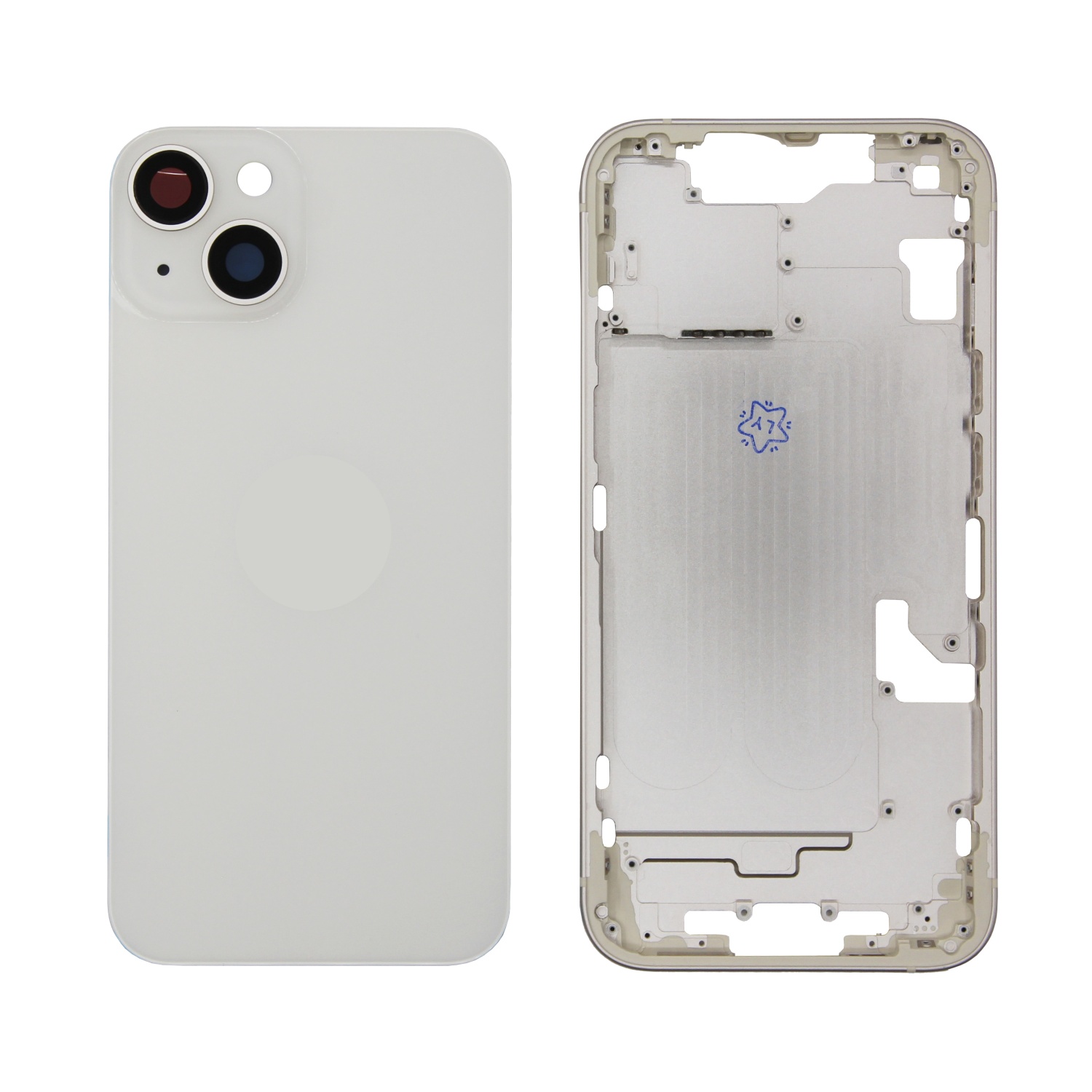 Корпус для iPhone 14 (nano sim) (Белый) - OEM