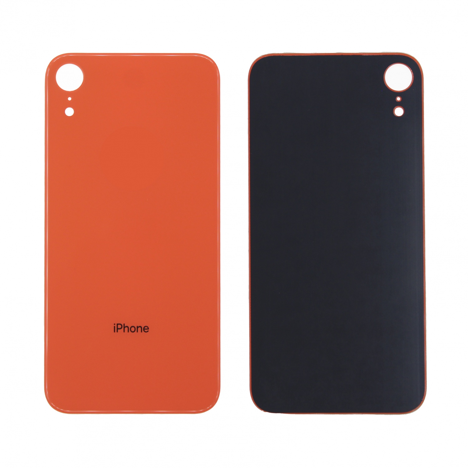 Задняя крышка iPhone XR (Коралловый) - с широким вырезом