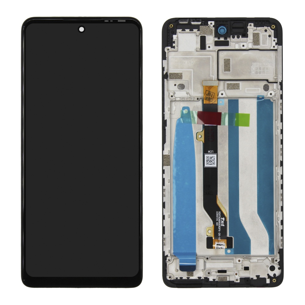 Дисплей в сборе с тачскрином для Tecno Spark 20 Pro (Черный) - в рамке OR