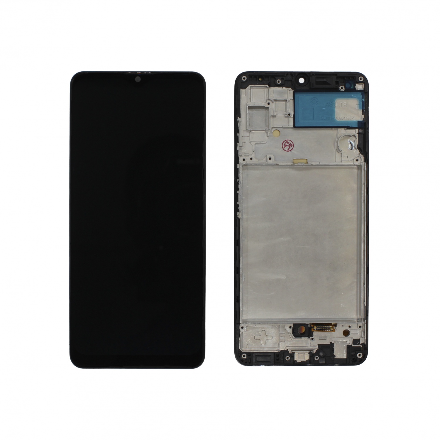 Дисплей в сборе с тачскрином для Samsung A325F (A32) (Черный) - в рамке OLED
