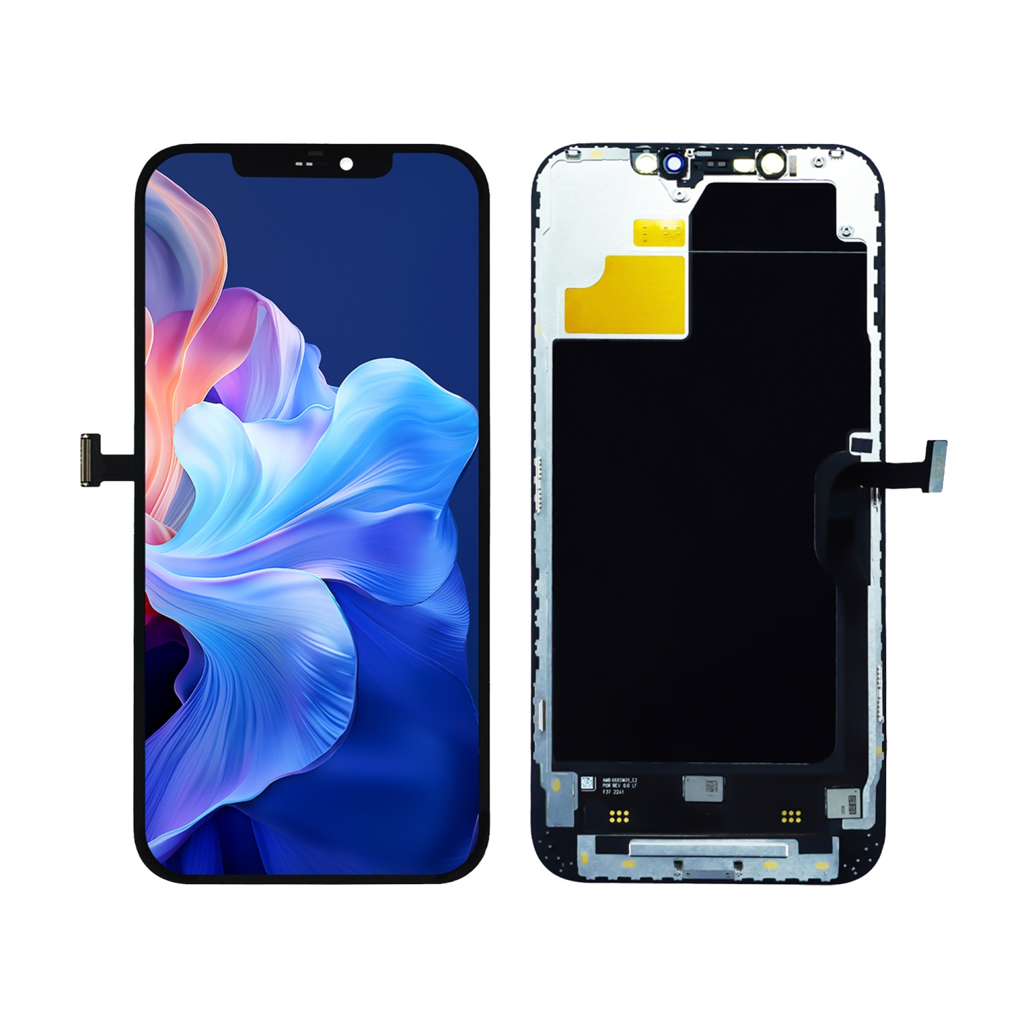 Дисплей в сборе с тачскрином для iPhone 12 Pro Max (Черный) - Soft Oled