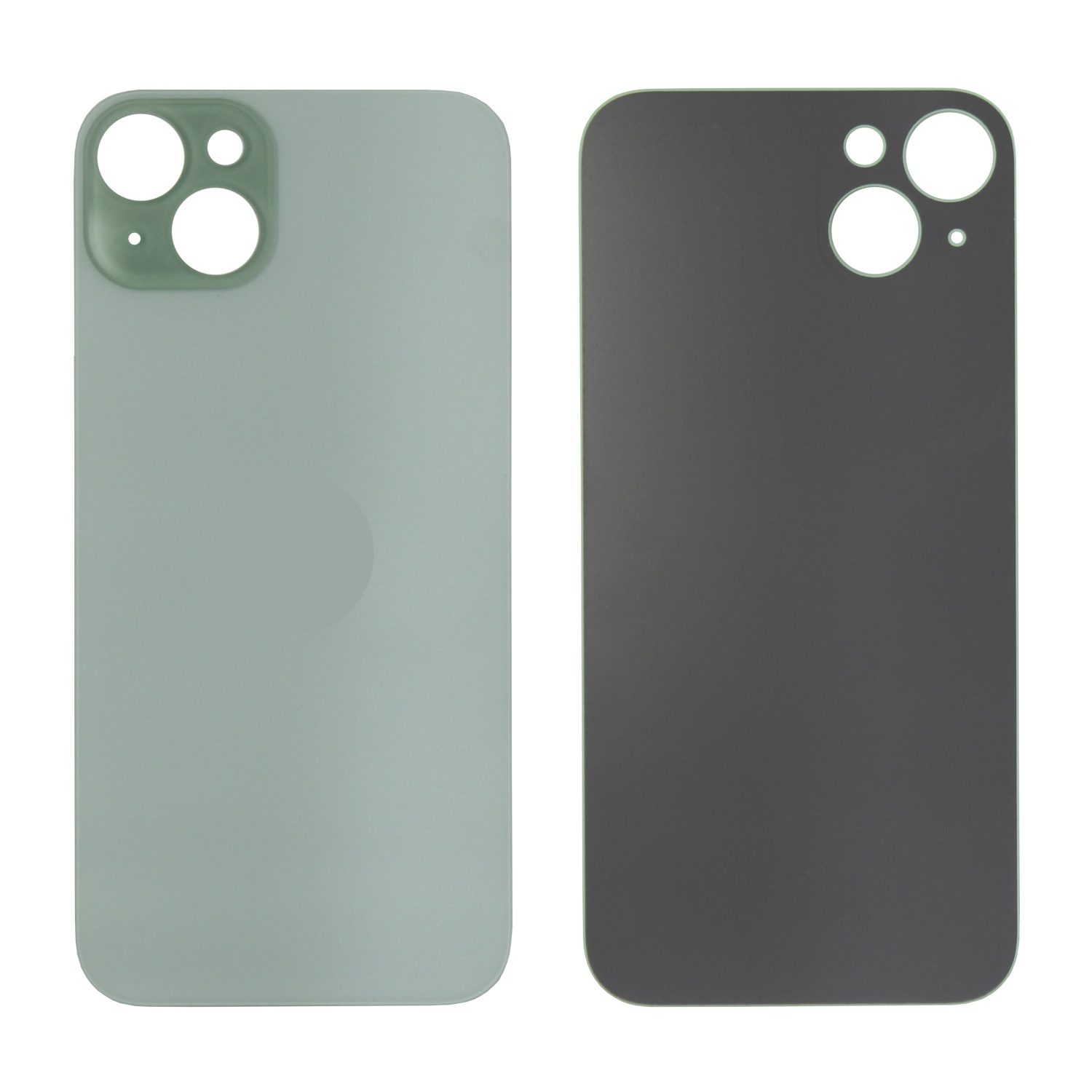 Задняя крышка для iPhone 15 Plus (Зеленый) - с широким вырезом