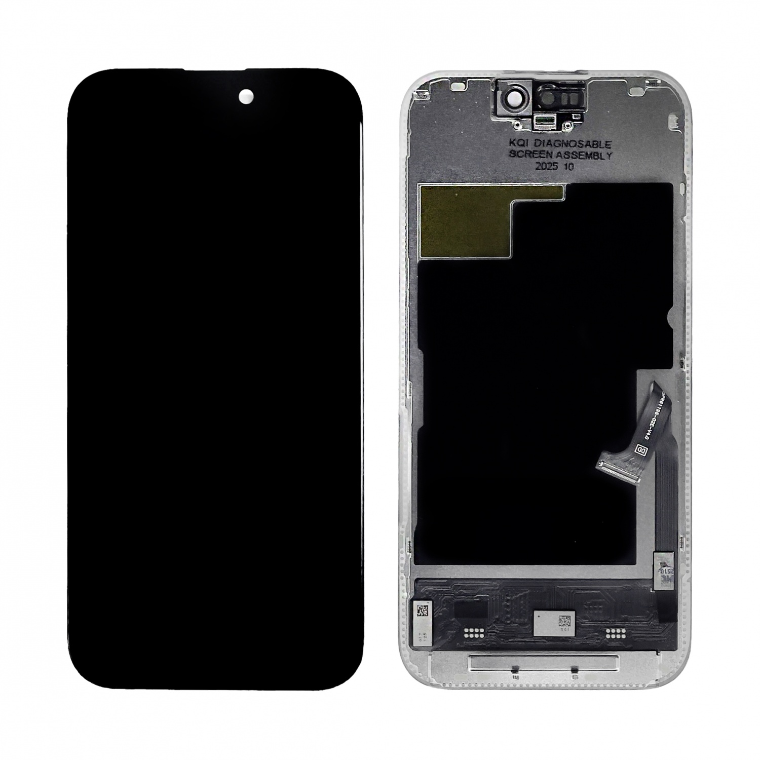 Дисплей в сборе с тачскрином для iPhone 15 Pro (Черный) - Soft OLED (с привязкой)