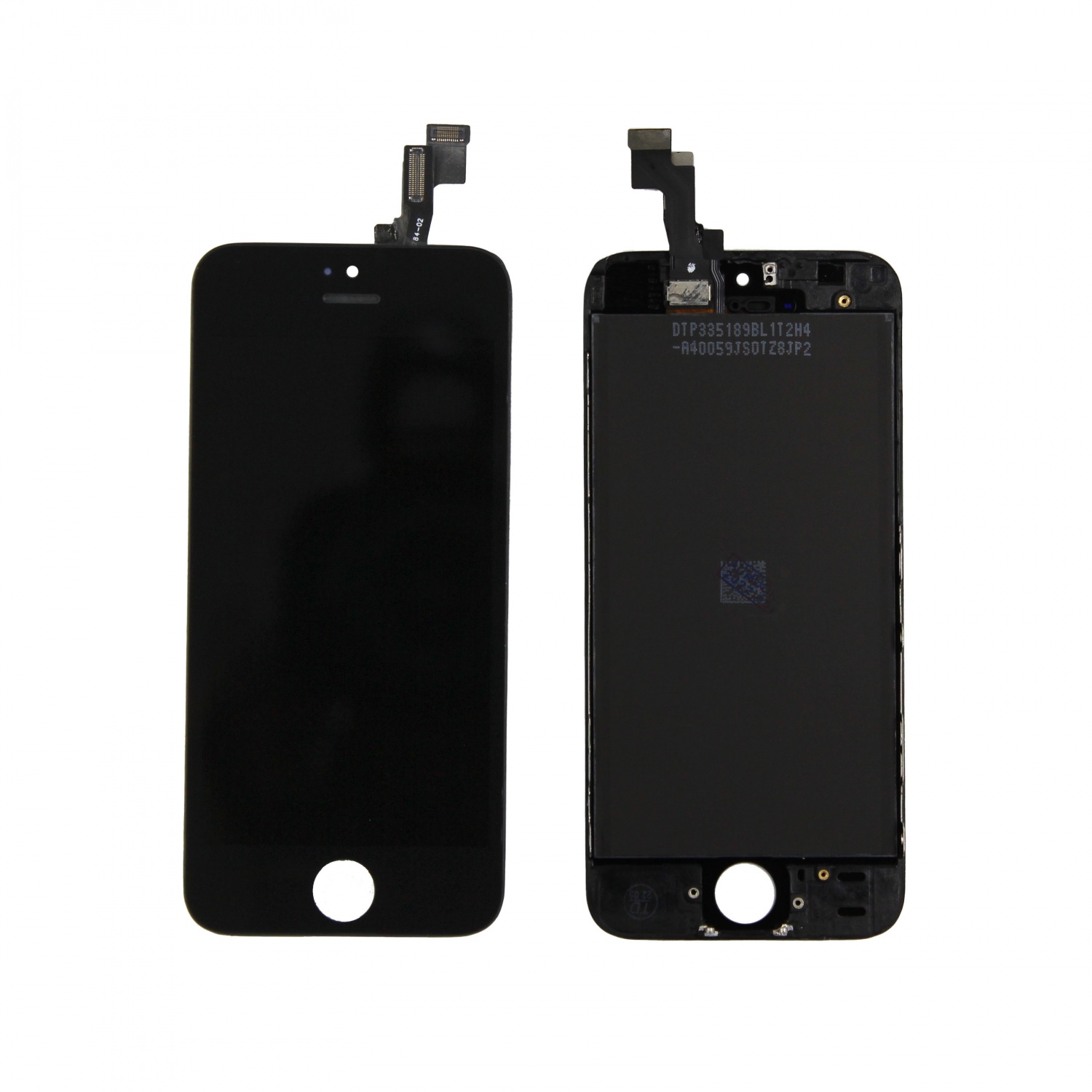 Дисплей в сборе с тачскрином для iPhone 5S/SE (Черный) - Премиум