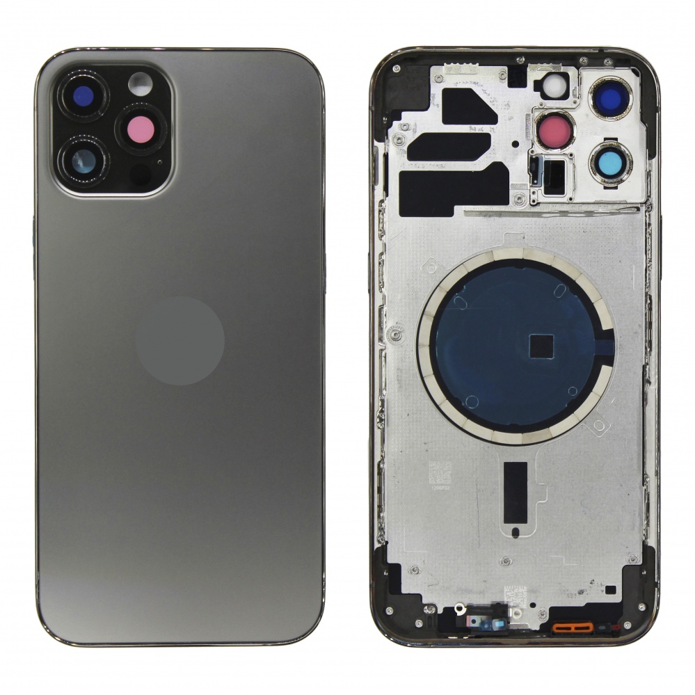 Корпус для iPhone 12 Pro Max (Черный) - OEM