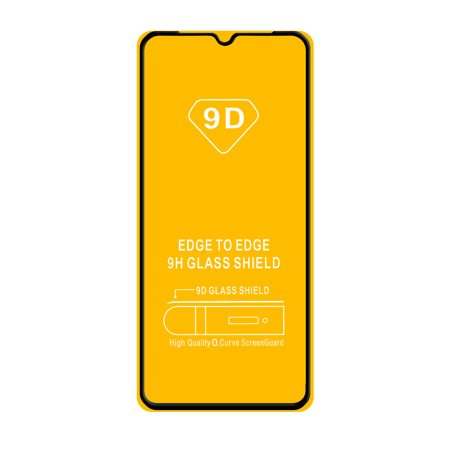 Защитное стекло "Полное покрытие" для Xiaomi Redmi 9A/9C (Черный)