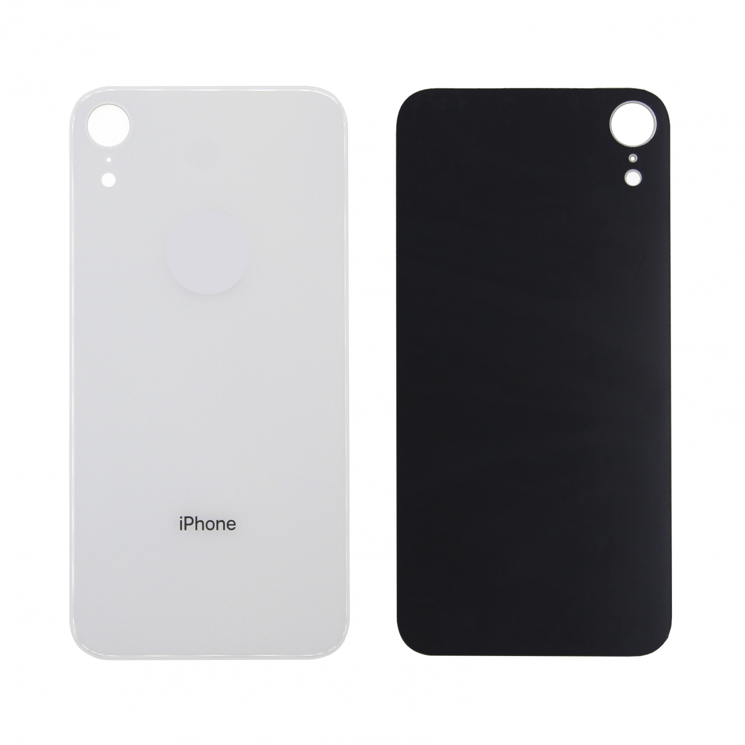 Задняя крышка iPhone XR (Белый) - с широким вырезом