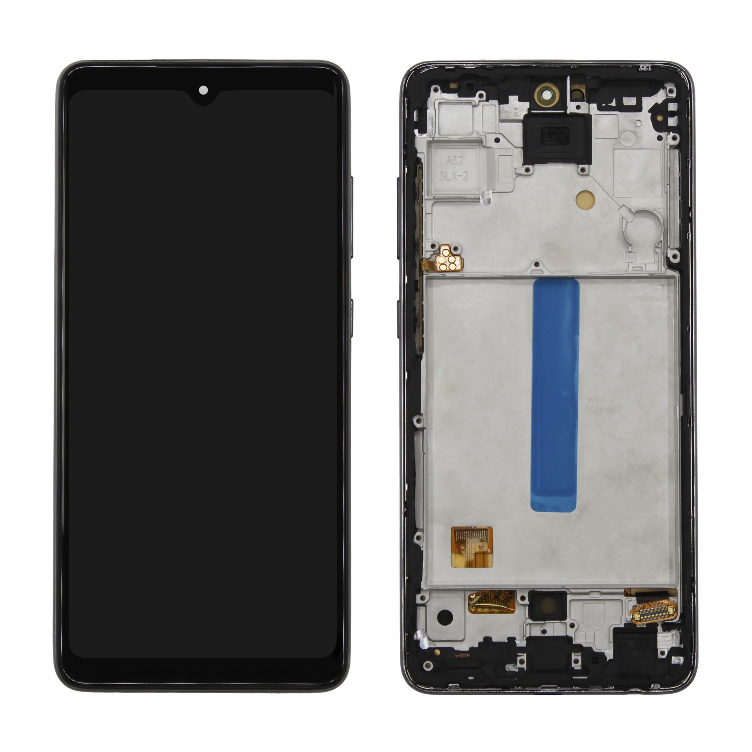 Дисплей в сборе с тачскрином для Samsung A525F (A52) (Черный) - в рамке OLED