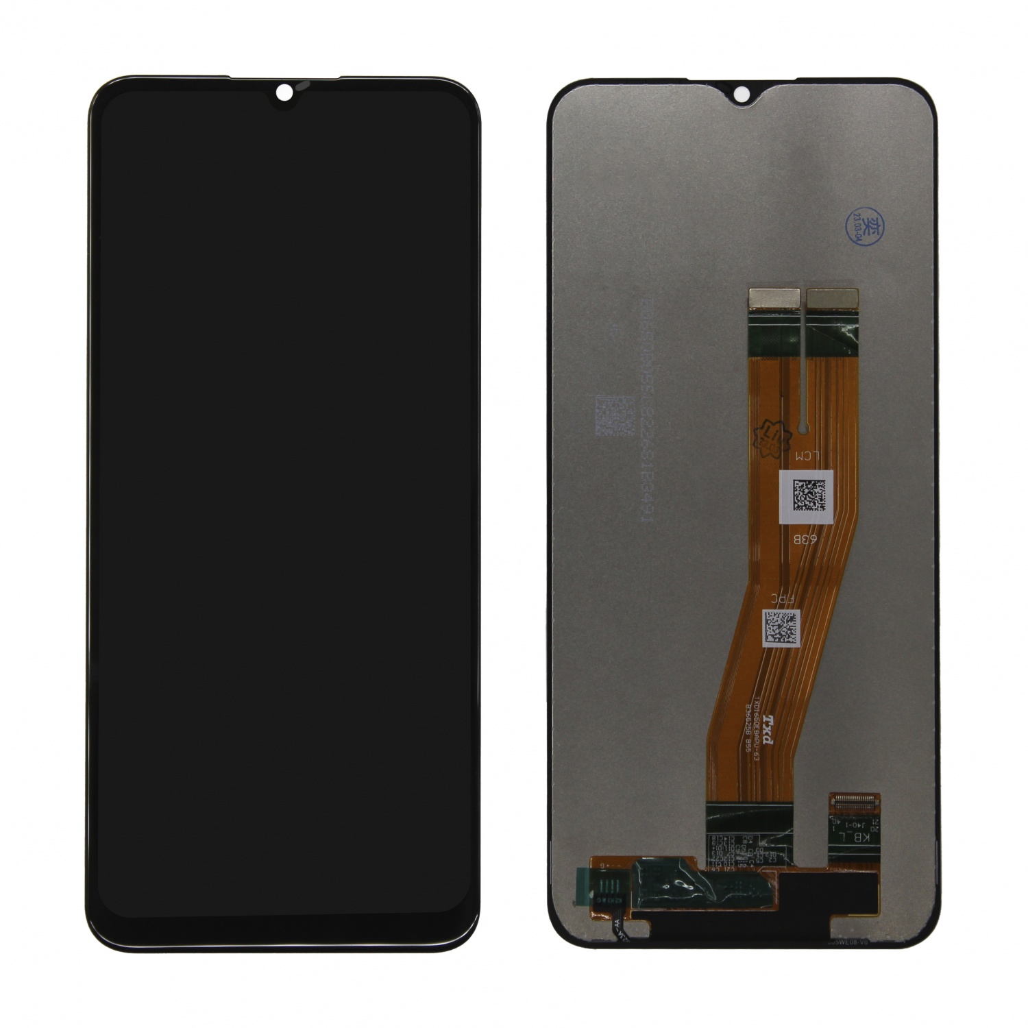 Дисплей в сборе с тачскрином для Samsung A035F (Черный) - OR