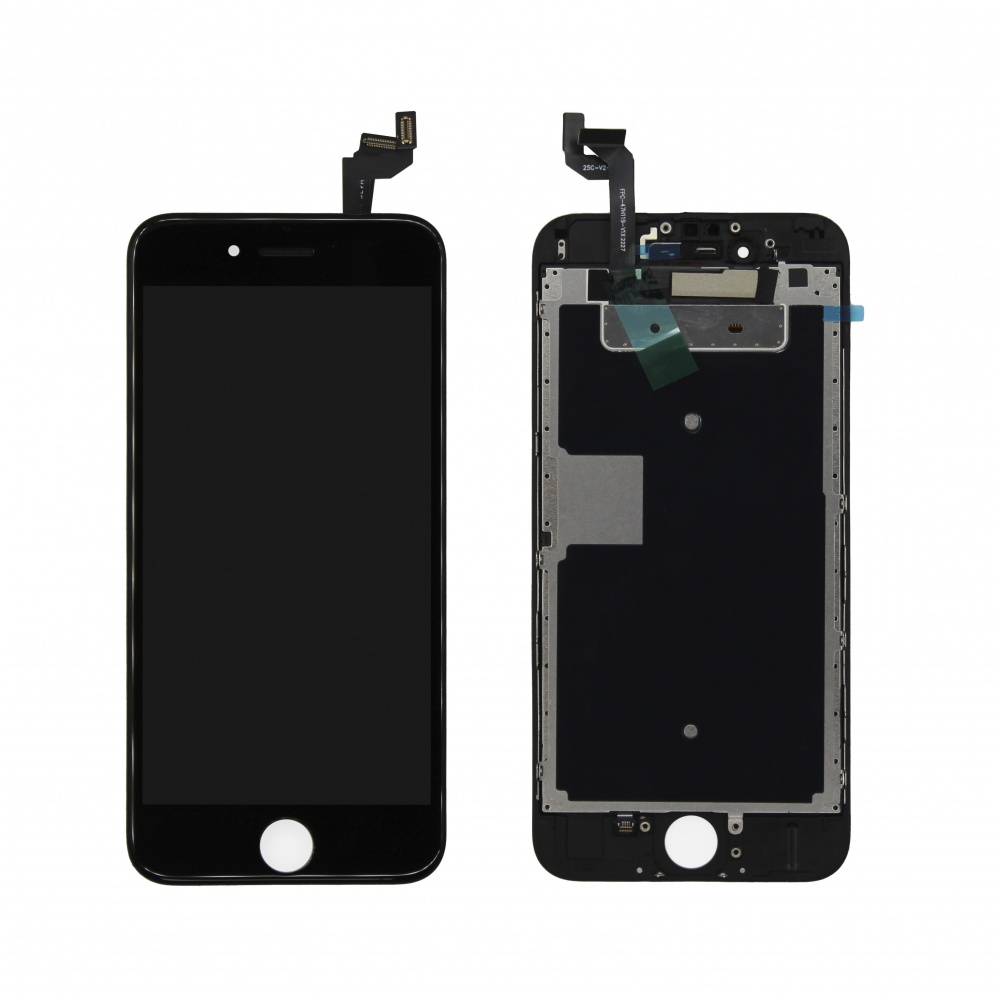 Дисплей в сборе с тачскрином для iPhone 6S (Черный) - в сборе Премиум +