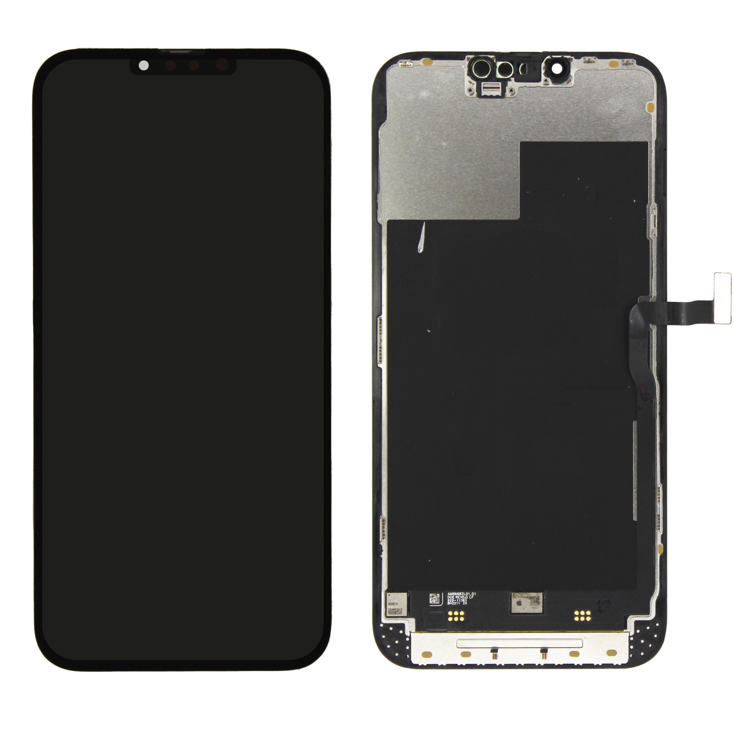 Дисплей в сборе с тачскрином для iPhone 13 Pro (Черный) - OR (New Glass) (заменили Стекло)