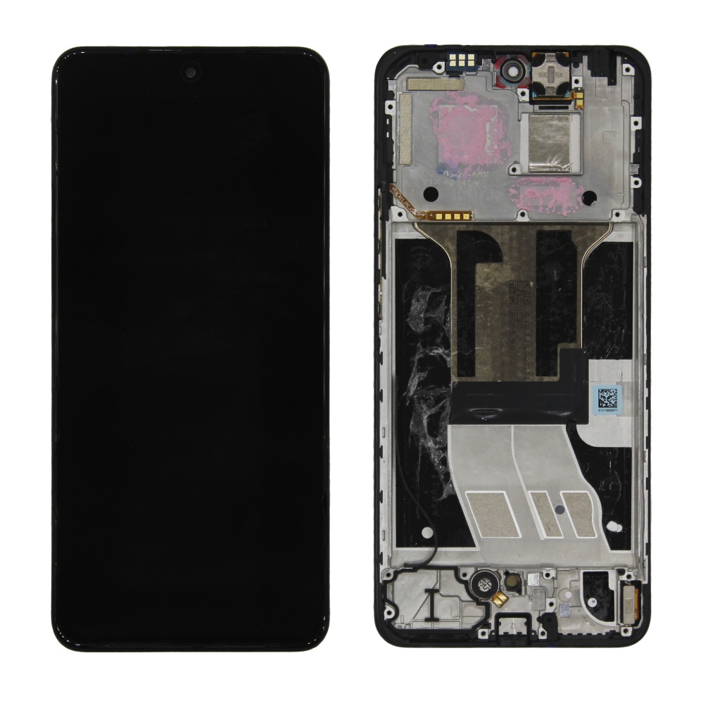 Дисплей в сборе с тачскрином для Realme 12 4G (Черный) - в рамке снятый OR100% (SP)