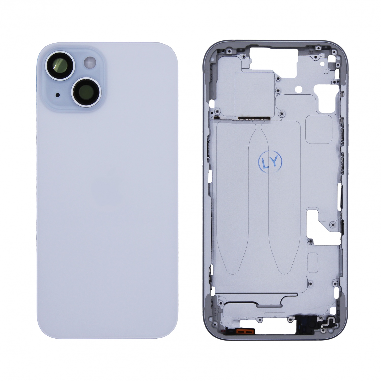 Корпус для iPhone 15 (Голубой) - OEM