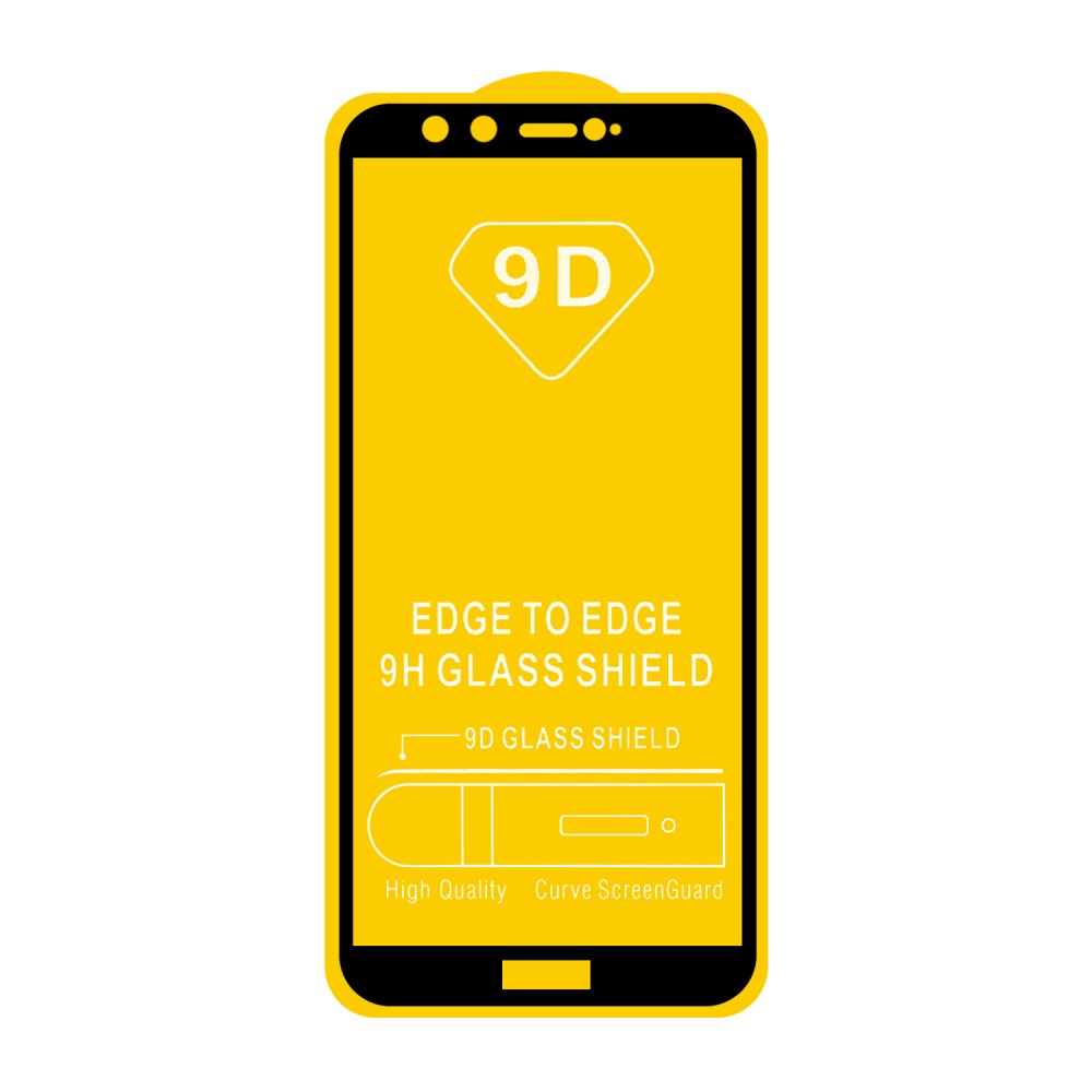 Защитное стекло "Полное покрытие" для Huawei Honor 9 Lite (Черный)