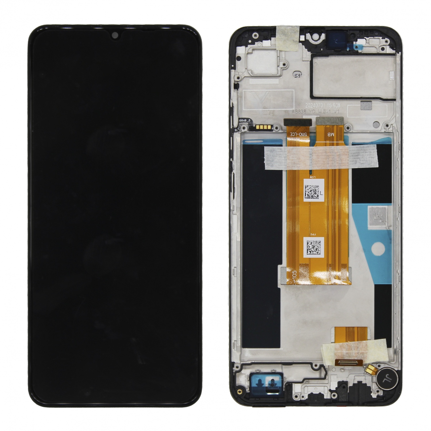 Дисплей в сборе с тачскрином для Realme C61 (Черный) - в рамке OR