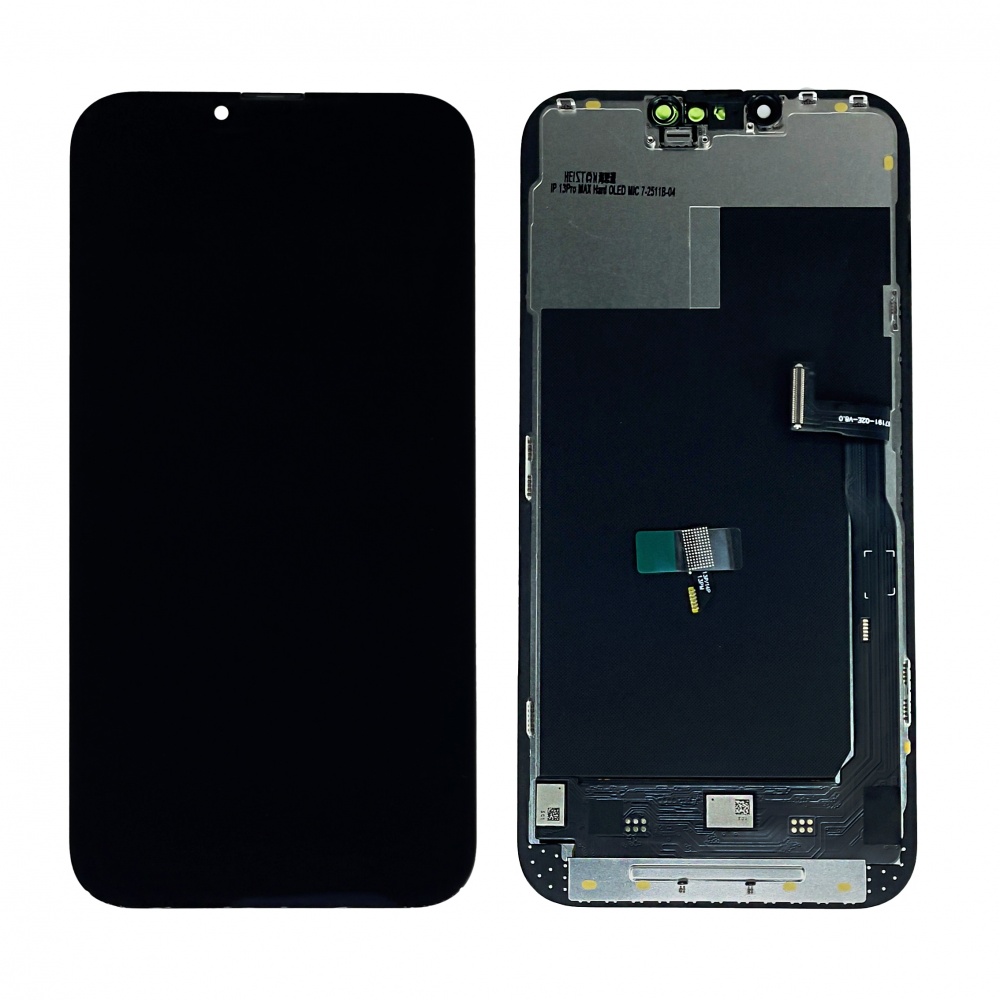 Дисплей в сборе с тачскрином для iPhone 13 Pro Max (Черный) - Hard OLED (качество Sota)