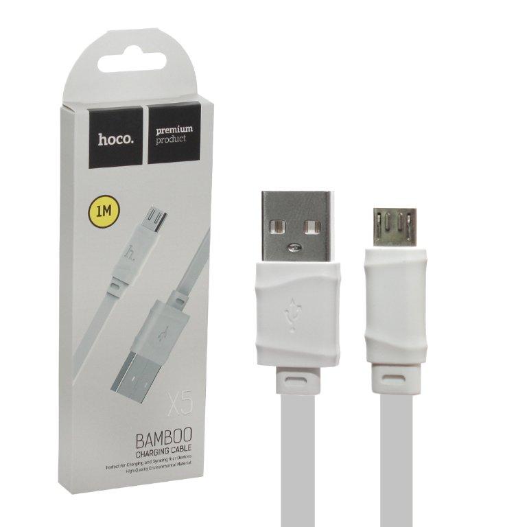 Кабель USB Micro HOCO X5 (Белый)