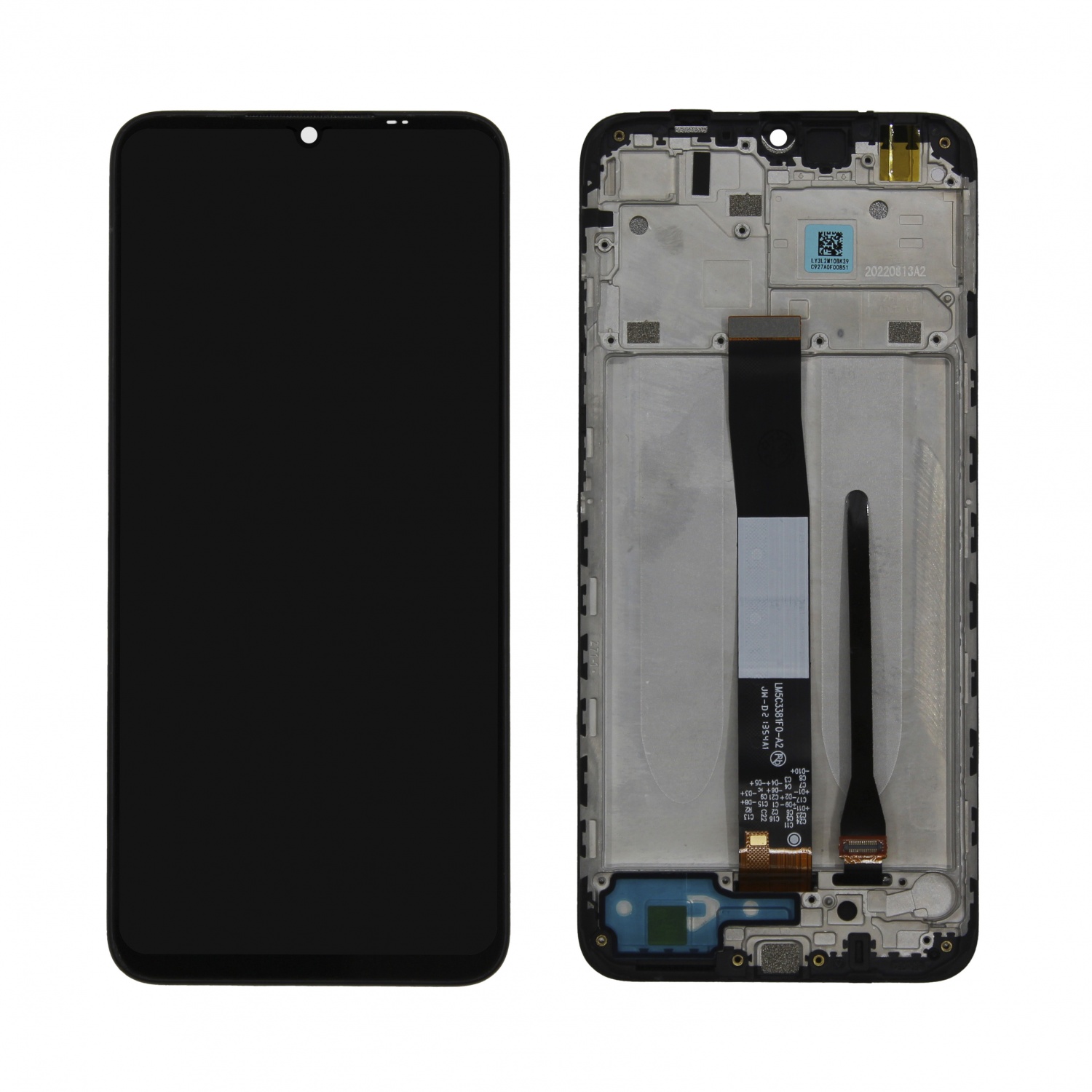 Дисплей в сборе с тачскрином для Xiaomi Redmi 9A/Redmi 9C/10A (Черный) - в рамке OR100