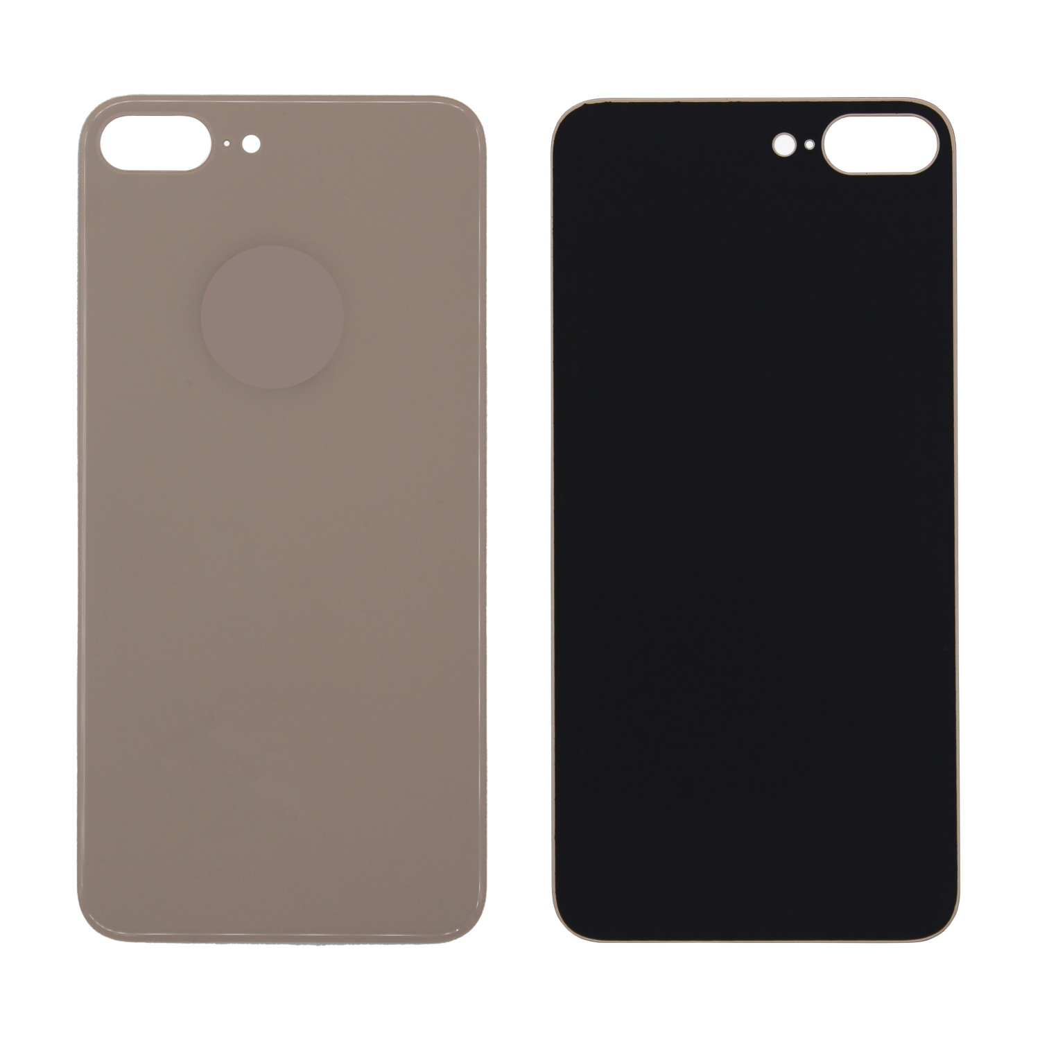 Задняя крышка для iPhone 8 Plus (Золотой) - с широким вырезом