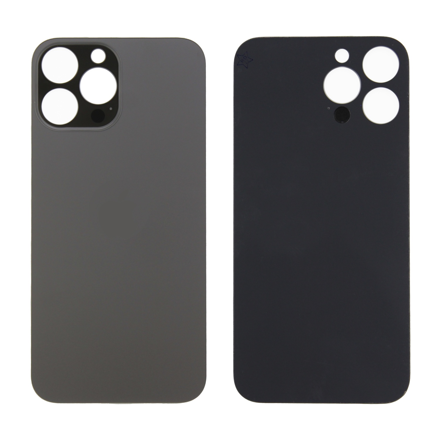 Задняя крышка для iPhone 13 Pro Max (Черный) - с широким вырезом