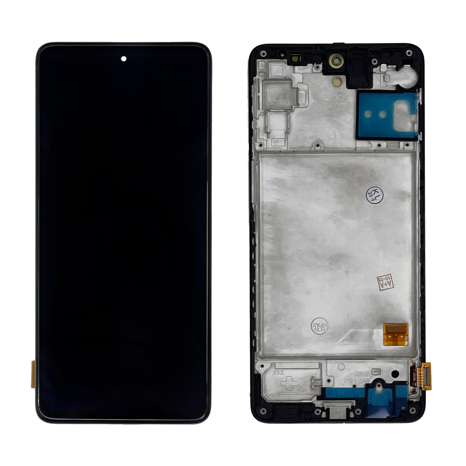 Дисплей в сборе с тачскрином для Samsung M317 (M31s) (Черный) - в рамке OLED (Small Size)