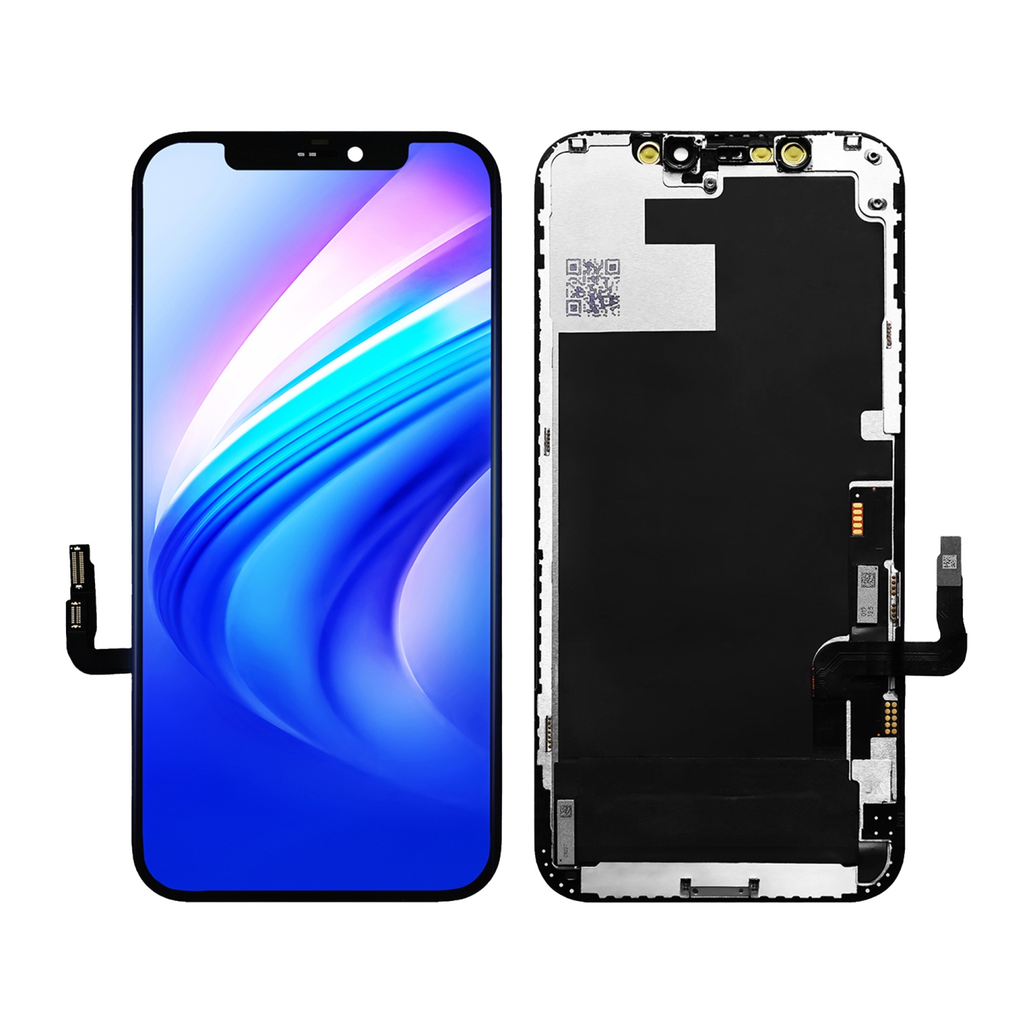 Дисплей в сборе с тачскрином для iPhone 12/12 Pro (Черный) - Soft OLED