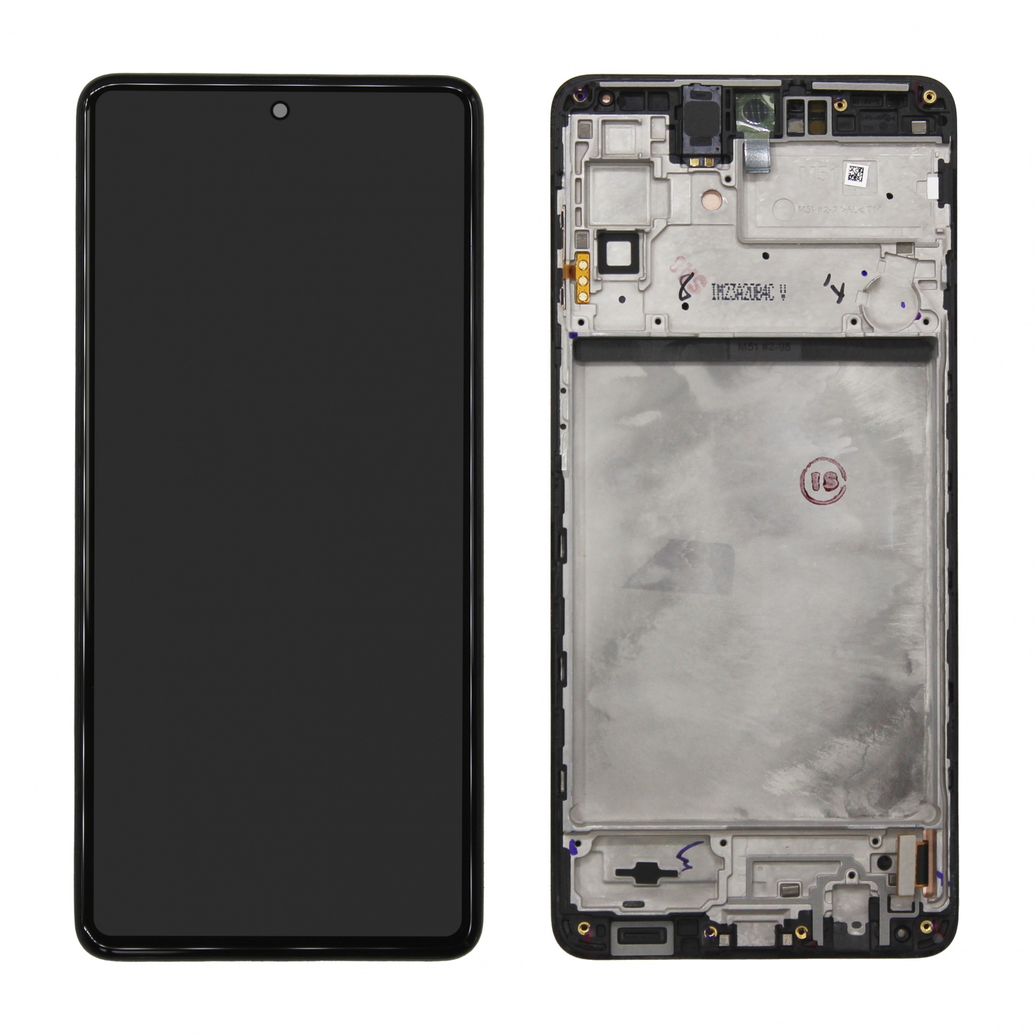 Дисплей в сборе с тачскрином для Samsung M515F (M51) (Черный) - в рамке OR100% (SP)