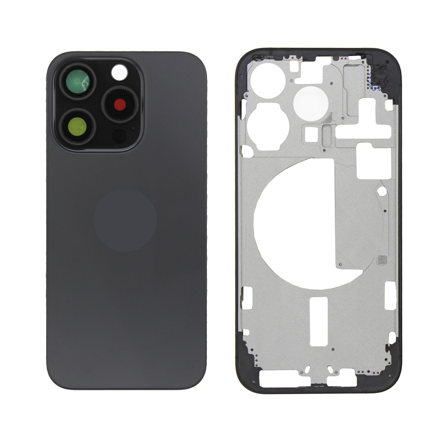 Корпус для iPhone 15 Pro (nano sim) (Черный) - Премиум