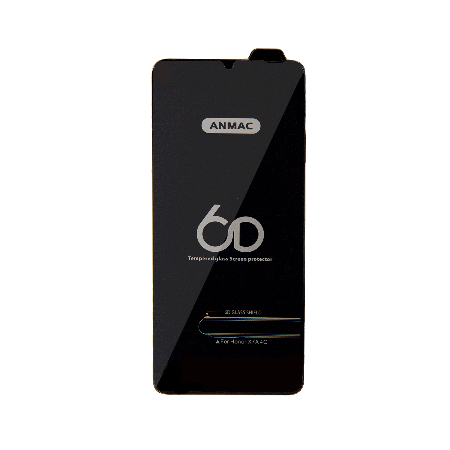 Защитное стекло "Полное покрытие" для Huawei Honor X8a (Черный) - Премиум
