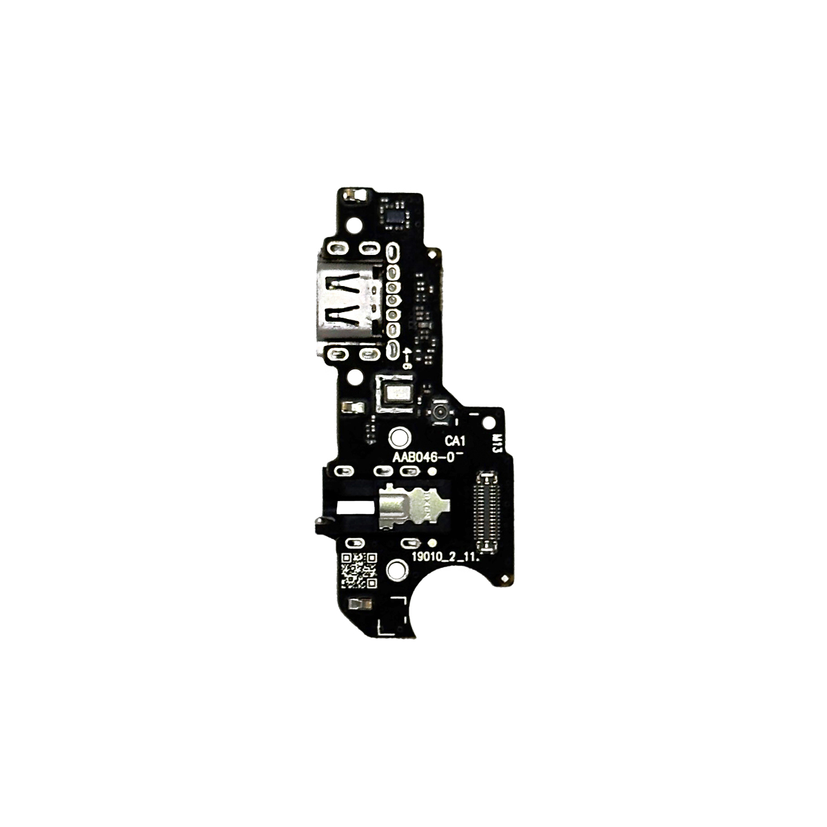 Шлейф для Realme C21Y/C25Y (RMX3263/RMX3269) плата на системный разъем/разъем гарнитуры/микрофон - Премиум