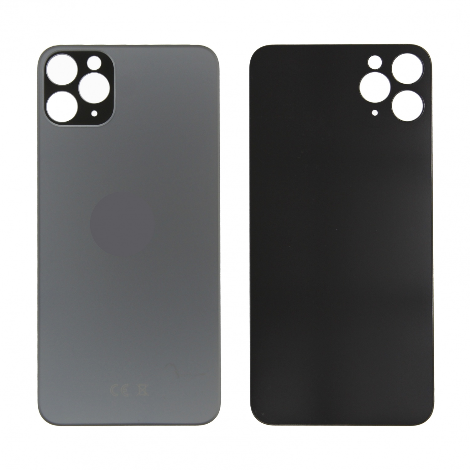 Задняя крышка iPhone 11 Pro Max (Черный) - с широким вырезом Задняя крышка iPhone 11 Pro Max (Черный) - с широким вырезом