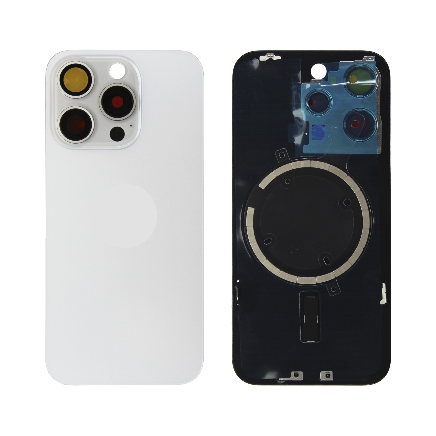 Задняя крышка для iPhone 15 Pro (Белый) - Премиум в сборе