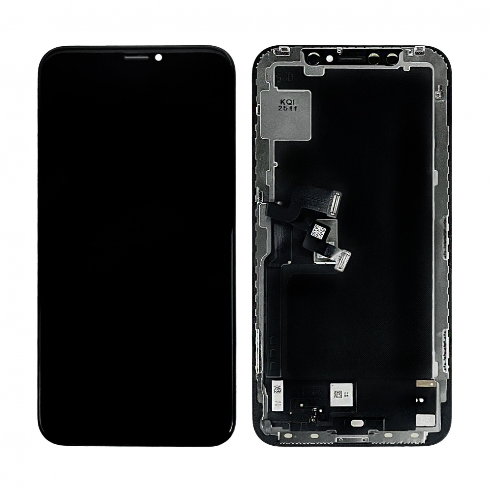 Дисплей в сборе с тачскрином для iPhone X (Черный) - Hard OLED (качество Sota)