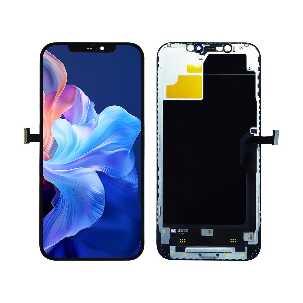 Дисплей в сборе с тачскрином для iPhone 12 Pro Max (Черный) - Soft Oled 