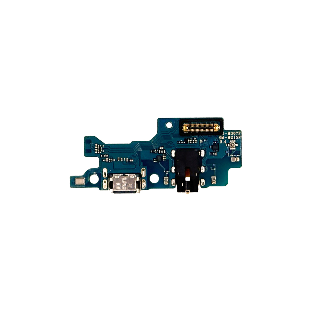 Шлейф Samsung M307F/M315F/M215F (M30s/M31/M21) плата на системный разъем/разъем гарнитуры/микрофон - Премиум