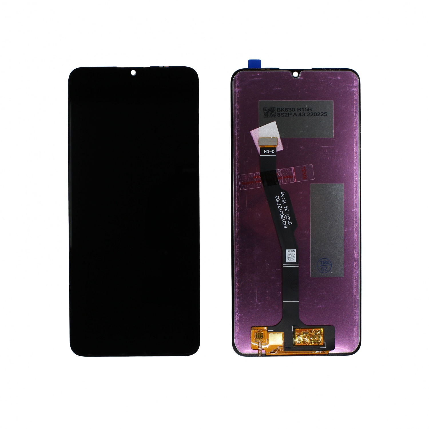 Дисплейный модуль для Huawei Honor 9A/Y6p (MOA-LX9N/MED-LX9N) (Черный) - Премиум