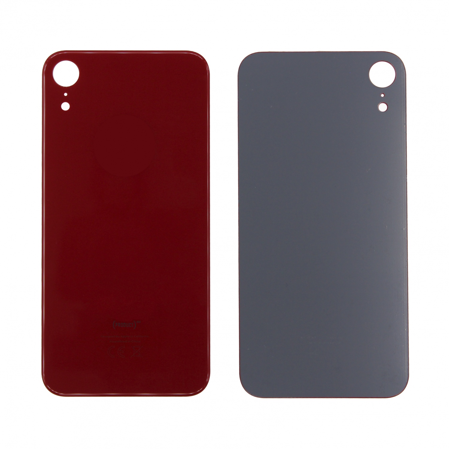 Задняя крышка iPhone XR (Красный) - с широким вырезом