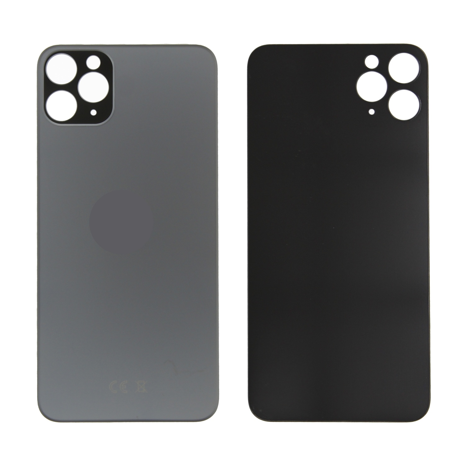 Задняя крышка для iPhone 11 Pro Max (Черный) - с широким вырезом