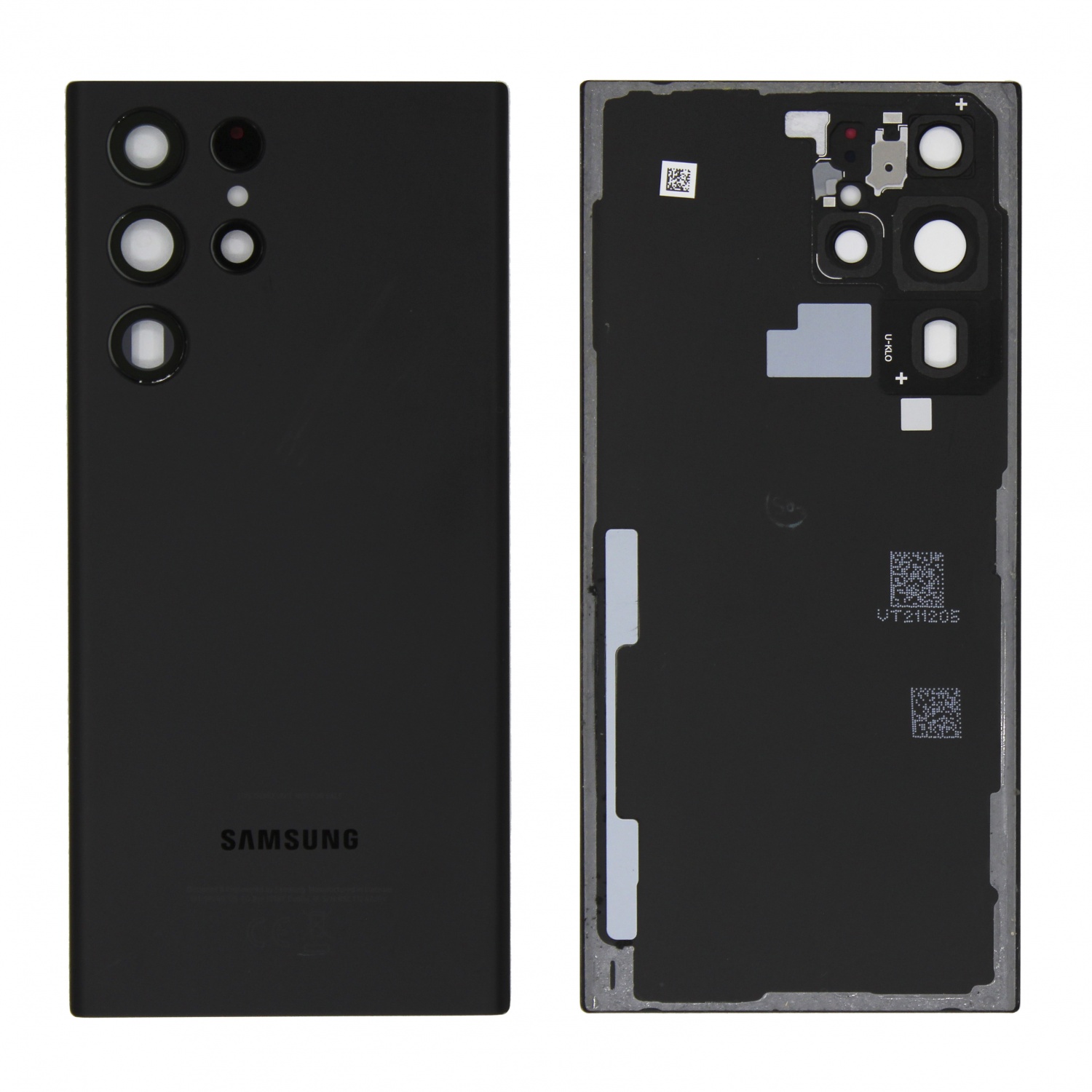 Задняя крышка для Samsung S908B (S22 Ultra) (Черный) - снятый OR100%