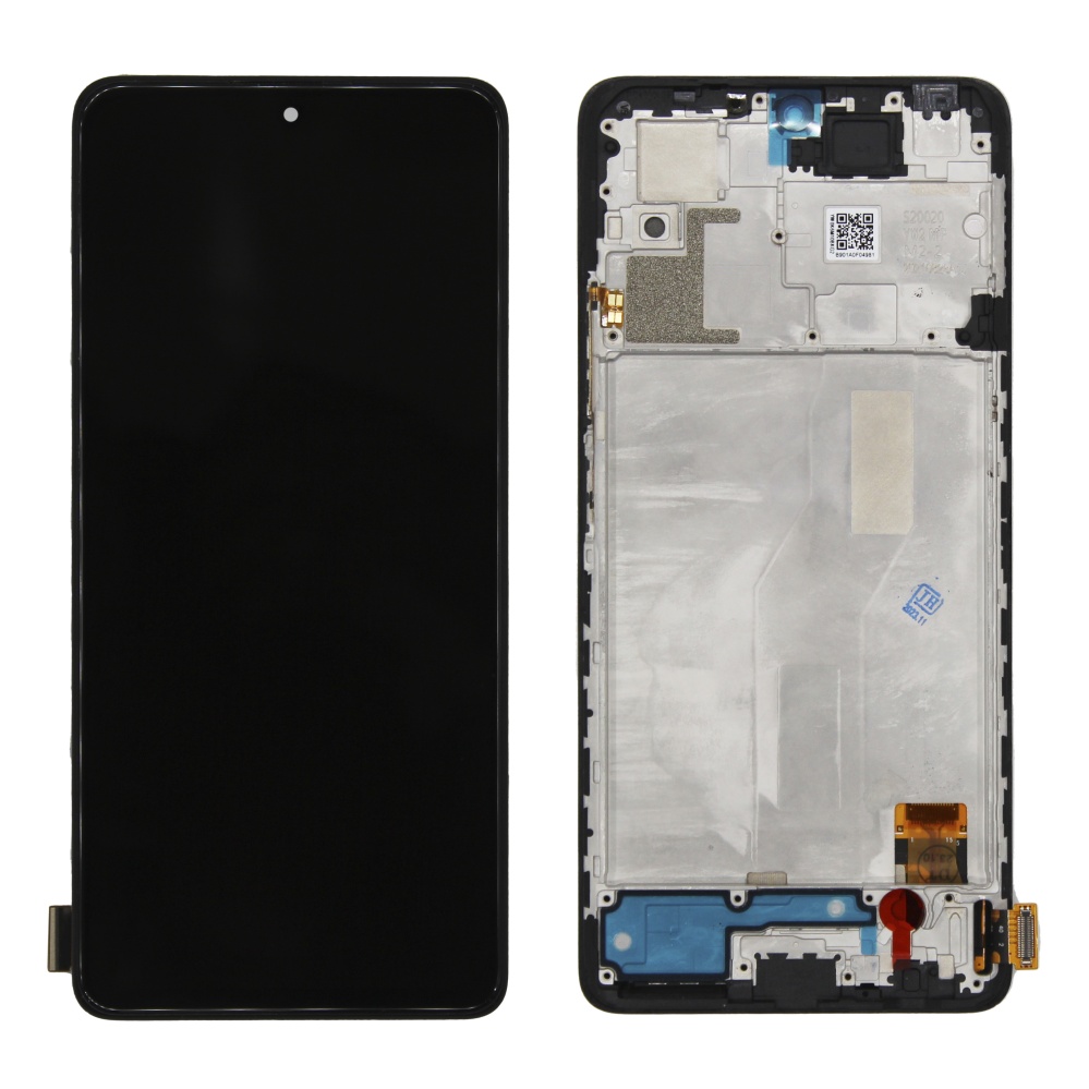 Дисплей в сборе с тачскрином для Xiaomi Redmi Note 10 Pro 4G (Черный) - в рамке OLED