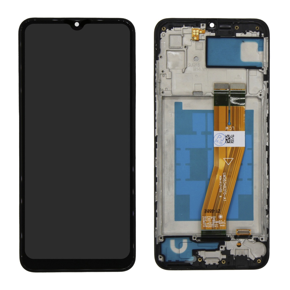 Дисплей в сборе с тачскрином для Samsung A035F (A03) (Черный) - в рамке OR