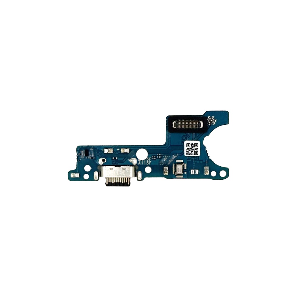 Шлейф Samsung A115F/M115F (A11/M11) плата на системный разъем/разъем гарнитуры/микрофон - Премиум